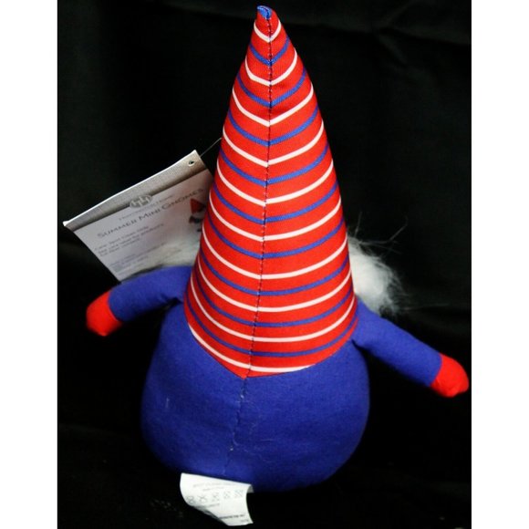 NWT Huntington Home Summer mini Gnome 16" USA 4th of July White Red Blue Stripes - Picture 4 of 11